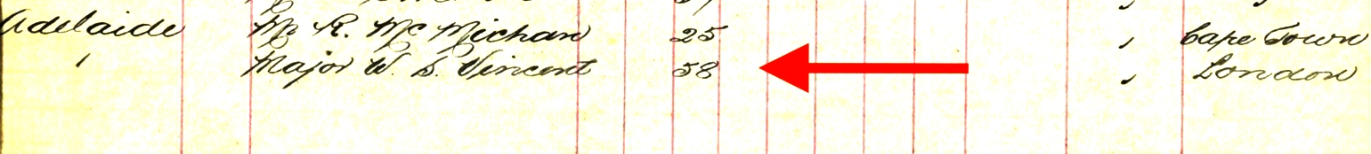 Major William travels to England